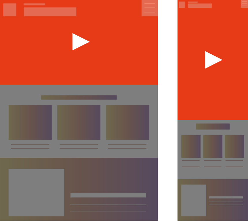 ファーストビュー動画の活用を示すイメージ